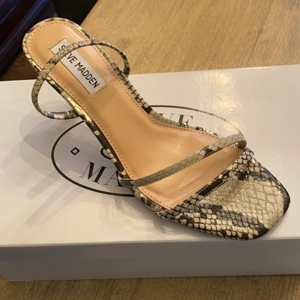 Gold snake Steve Madden slip on shoes